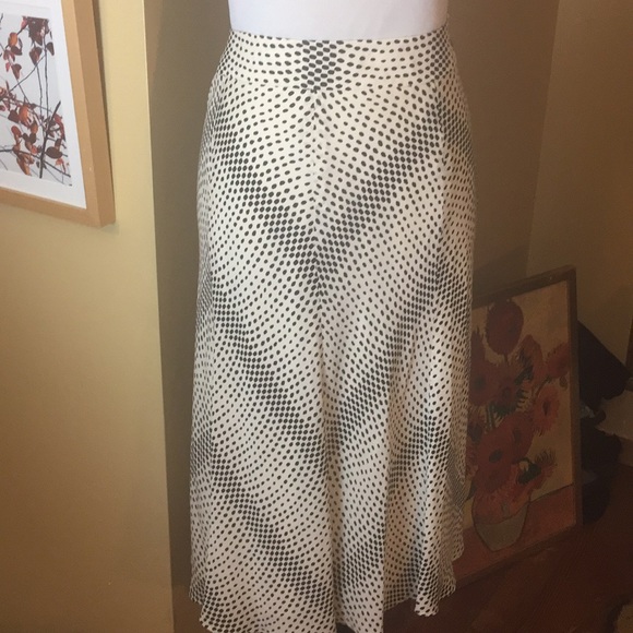 Jones NY Size 14 Polka Dot Maxi-Skirt Fully Lined Timeless Feminine $119 NEW - Picture 6 of 16